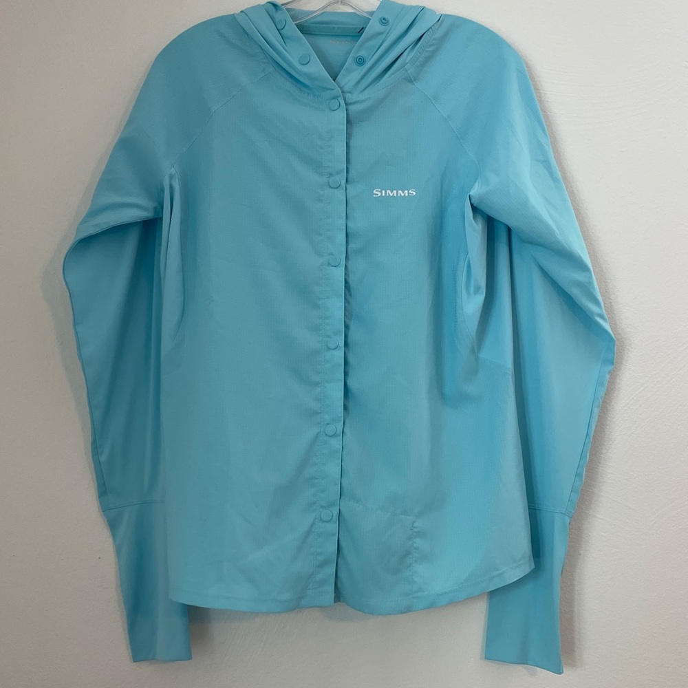 Simms Aqua Women’s Bicomp Hoody Long Sleeve Shirt